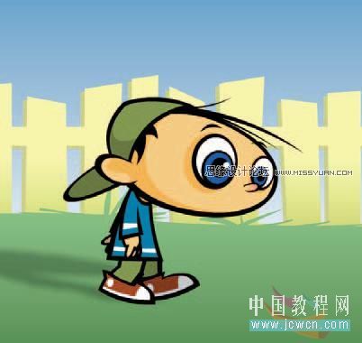 Flash cs3教程:人物行走动画制作技巧,PS教程,思缘教程网