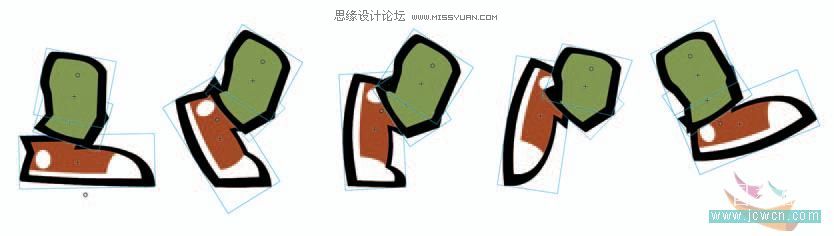 Flash cs3教程:人物行走动画制作技巧,PS教程,思缘教程网