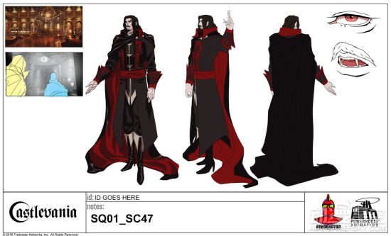 恶魔城动画人设图公开完美细节令人赞叹