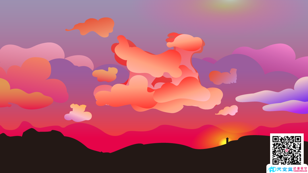 flash课件制作火烧云动画制作分镜头设计