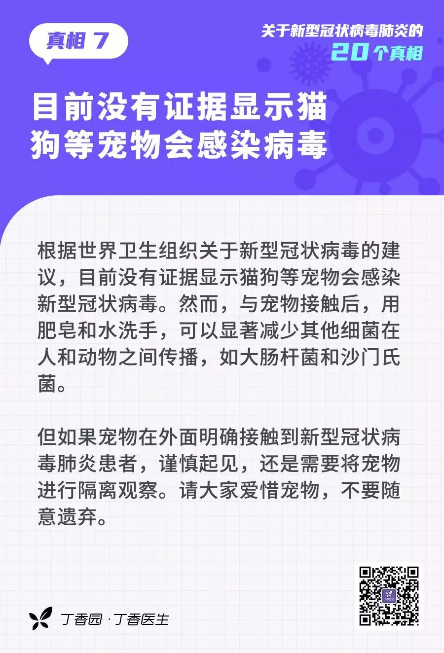 预防新型冠状病毒：目前没有证据显示猫狗宠物会感染病毒.jpg
