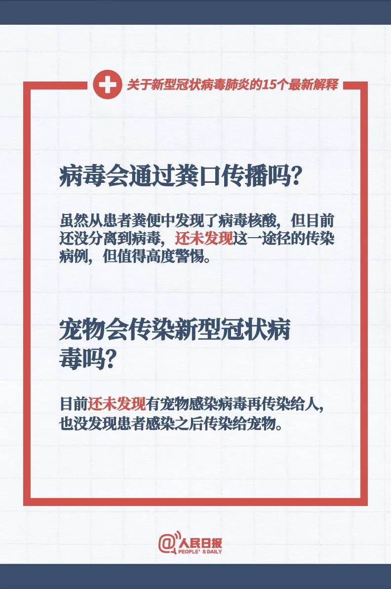 新型冠状病毒会通过粪口传播吗，宠物会传染新型冠状病毒吗？.jpg