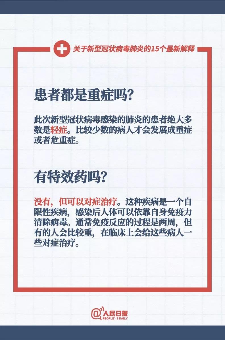 新型冠状病毒患者都是重症吗，新型冠状病毒有特效药吗.jpg