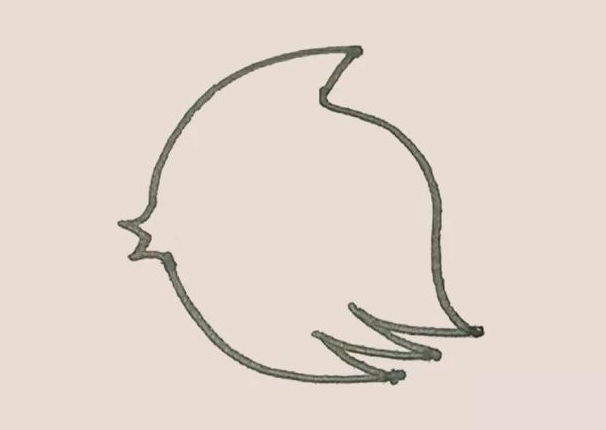 上面先画下一小段斜线,再用曲线和下面连接起来。.png 上面先画下一小段斜线,再用曲线和下面连接起来。.png