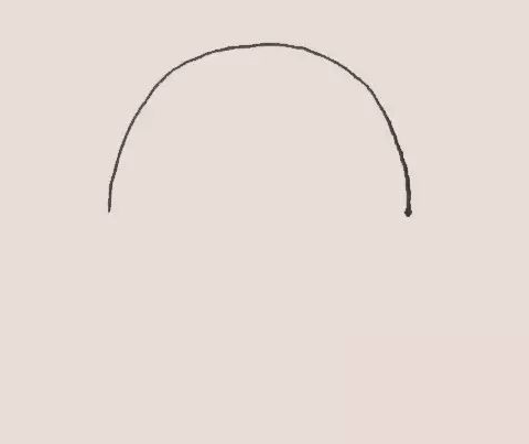 第一步：先先画一个半圆。.png