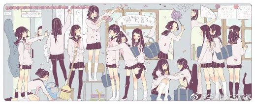 女生校服的参考素材