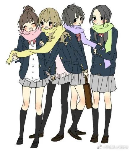 女生校服的参考素材