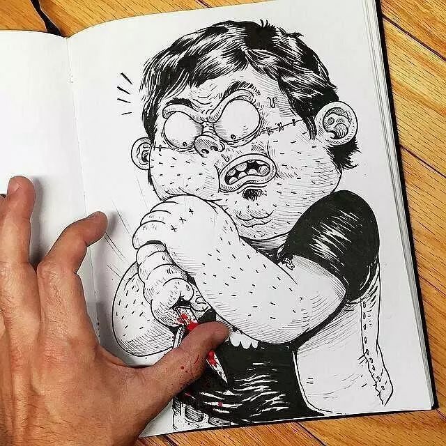 只要给美术生一支笔，他就能玩到嗨翻天
