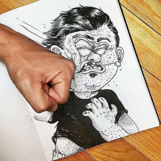 只要给美术生一支笔，他就能玩到嗨翻天