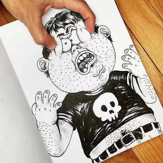 只要给美术生一支笔，他就能玩到嗨翻天