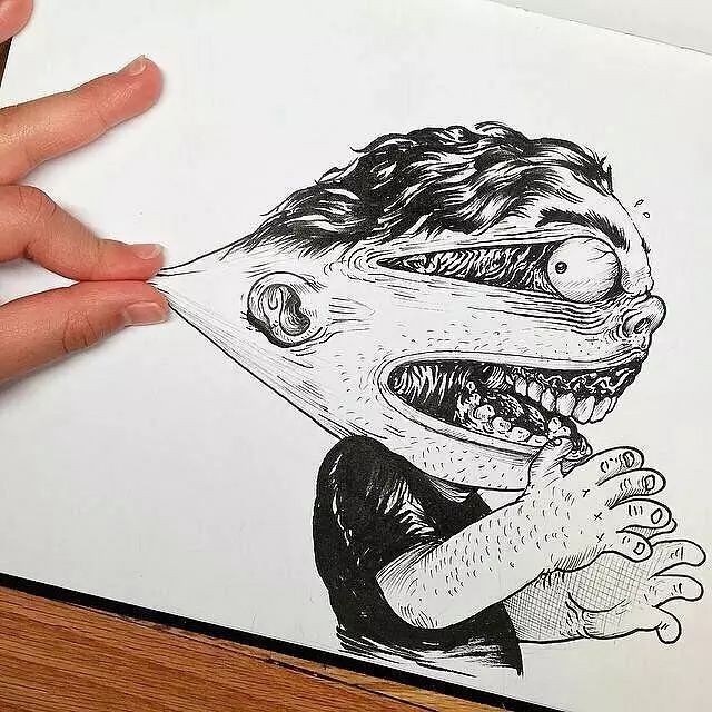 只要给美术生一支笔，他就能玩到嗨翻天
