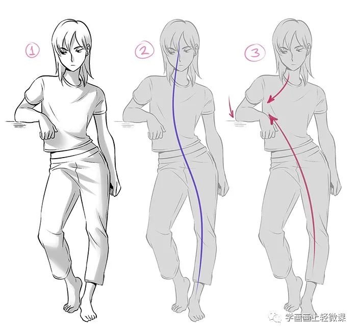怎么画出生动的姿势?动漫人物姿势的绘画素材教程