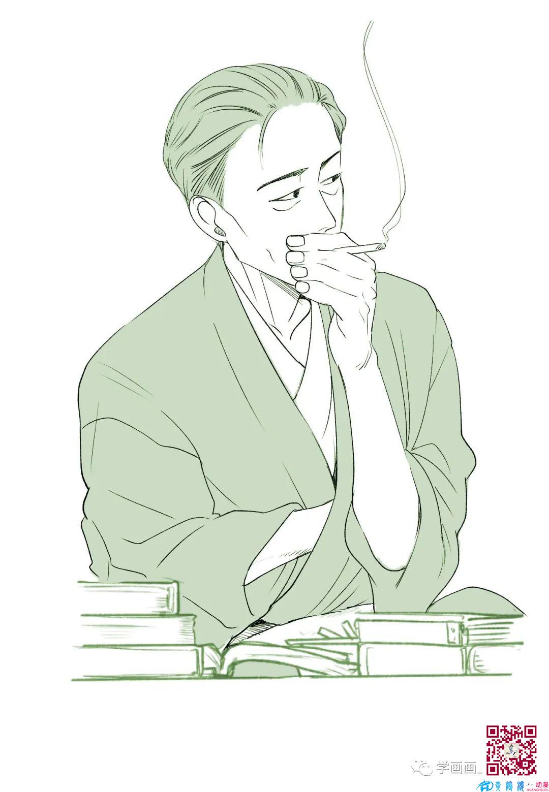 大叔怎么画?
