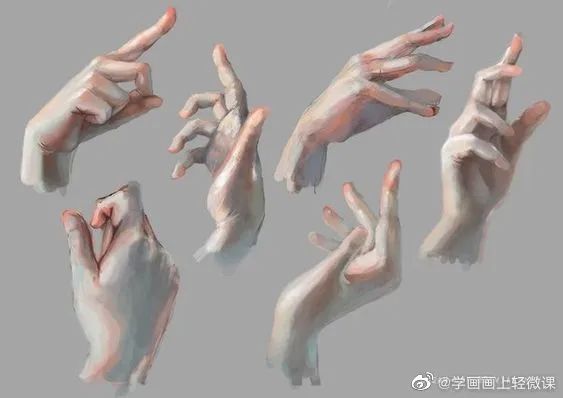 为什么手就是画不好一组流光溢彩的手部素材