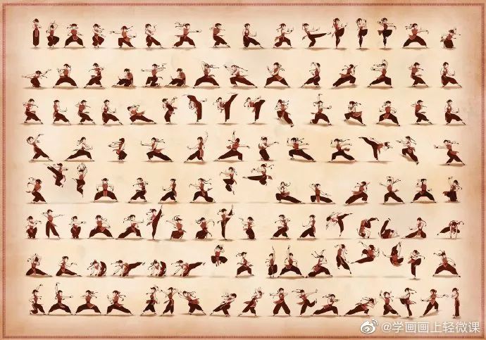 分享一组画画人体动态素材，人体手绘学习素材