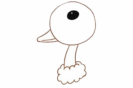 鸵鸟简笔画图片
