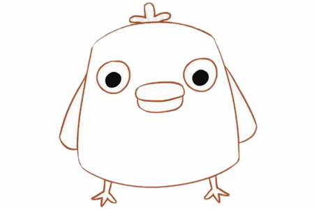小鸡简笔画图片
