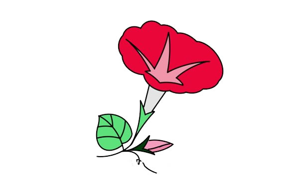 玫瑰花简笔画步骤教程