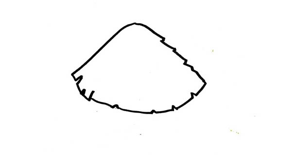 茅草屋简笔画彩色画法