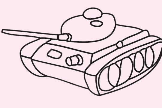 坦克简笔画图片