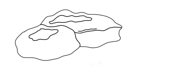 蘑菇简笔画 密环菌简笔画画法步骤图片