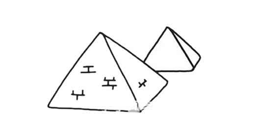 金字塔简笔画 埃及金字塔简笔画手绘涂色