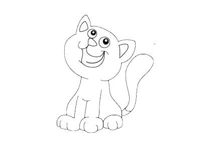 猫咪简笔画怎么画,猫咪简笔画步骤教程 猫咪简笔画图片