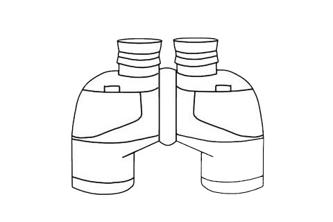 望远镜简笔画步骤教程 望远镜简笔画图片