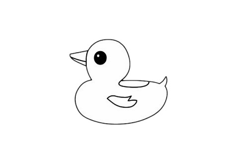 鸭子简笔画
