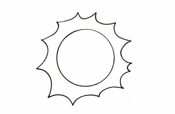 太阳简笔画怎么画,太阳公公简笔画步骤教程 太阳公公简笔画带颜色