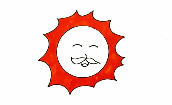 太阳简笔画怎么画,太阳公公简笔画步骤教程 太阳公公简笔画带颜色