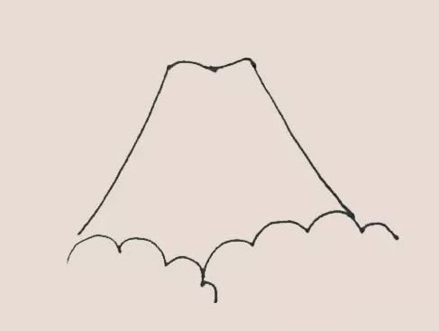 火山喷发场景怎么画,火山喷发场景绘画步骤教程 火山喷发简笔画