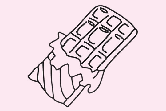 巧克力简笔画怎么画,巧克力简笔画步骤教程 巧克力简笔画图片