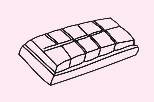 巧克力简笔画怎么画,巧克力简笔画步骤教程 巧克力简笔画图片