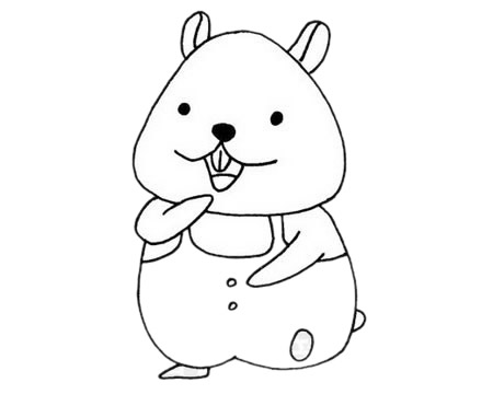 仓鼠简笔画怎么画,仓鼠简笔画步骤教程 仓鼠简笔画图片