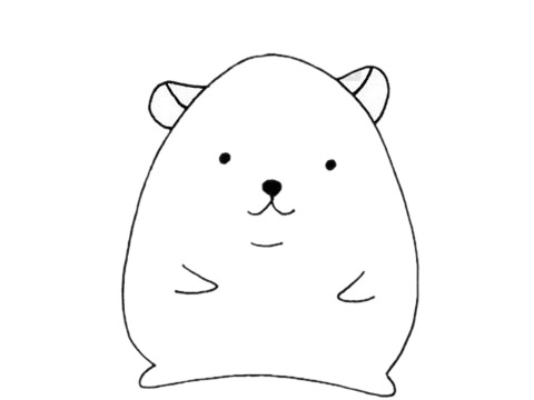 仓鼠简笔画怎么画,仓鼠简笔画步骤教程 仓鼠简笔画图片
