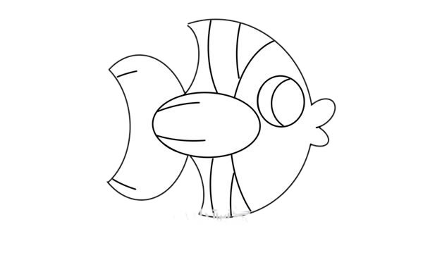热带鱼简笔画图片大全彩色