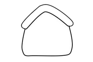 小木屋怎么画,画小木屋的画法步骤教程 木屋简笔画图片