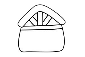 小木屋怎么画,画小木屋的画法步骤教程 木屋简笔画图片
