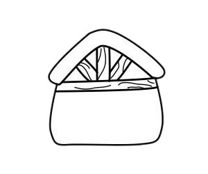 小木屋怎么画,画小木屋的画法步骤教程 木屋简笔画图片