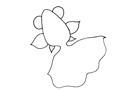 手绘金鱼怎么画,手绘画金鱼的画法步骤教程 金鱼简笔画图片