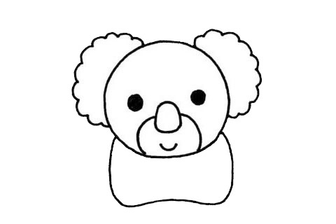 手绘考拉怎么画,手绘画考拉的画法步骤教程 考拉简笔画图片