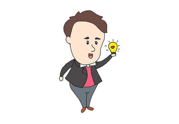 手绘爱迪生发明灯泡怎么画？