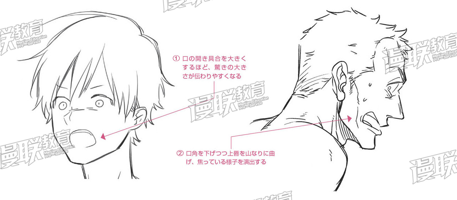 「教程」漫画人物6种基本表情的画法 part 04 “惊”的表情画法 「教程」漫画人物6种基本表情的画法 part 04 “惊”的表情画法