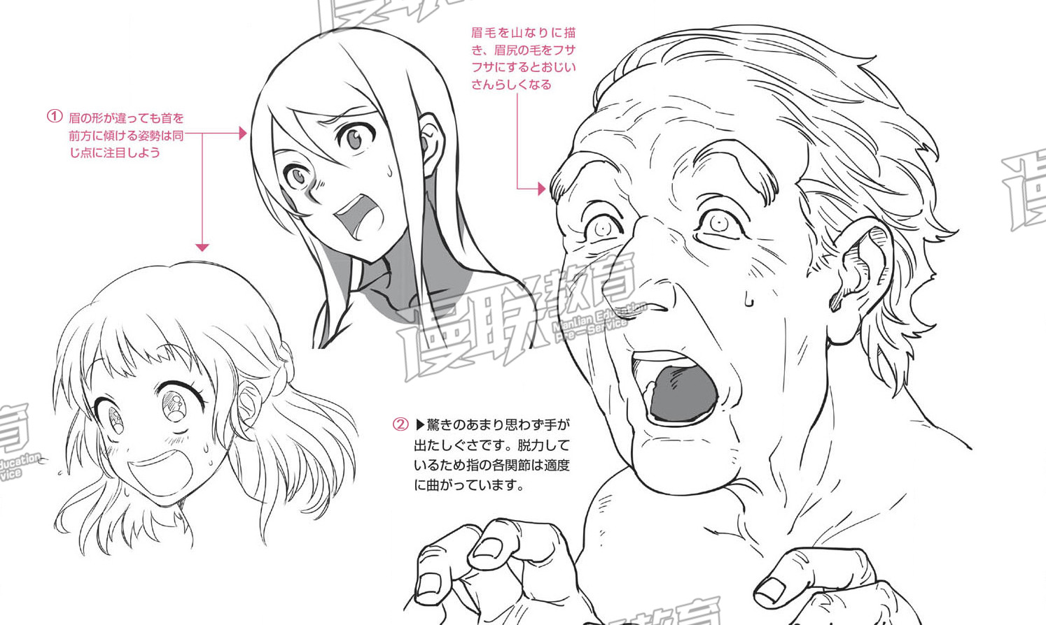 「教程」漫画人物6种基本表情的画法 part 04 “惊”的表情画法 「教程」漫画人物6种基本表情的画法 part 04 “惊”的表情画法