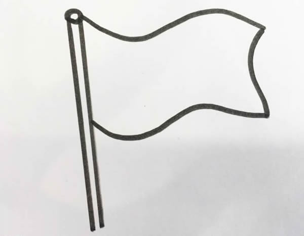 党旗怎么手绘呢,手绘党旗的画法步骤教程 党旗怎么画简单又漂亮,党旗简笔画步骤画法图片