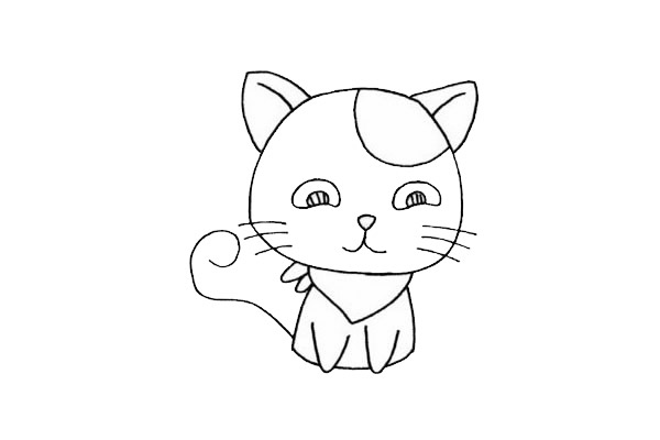 手绘猫咪怎么画呢,猫咪手绘的画法步骤教程 猫咪简笔画图片