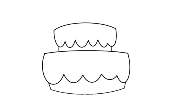 手绘生日蛋糕怎么画呢,蛋糕的手绘画法步骤教程 生日蛋糕简笔画图片