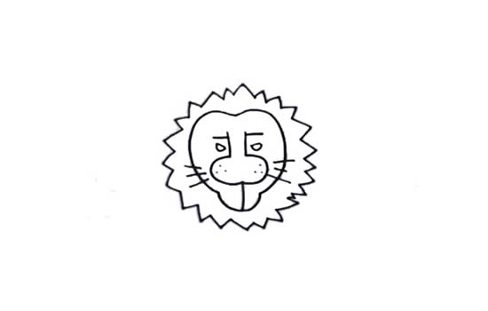 手绘狮子怎么画呢,狮子的手绘画法步骤教程 用数字5画狮子简笔画_狮子怎么画简笔画步骤图