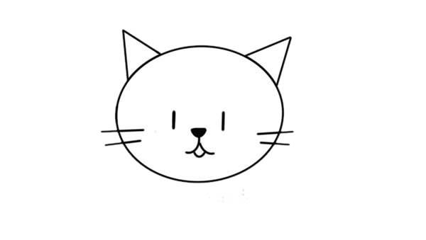 猫咪怎么画呢?猫咪手绘的画法步骤教程 卡通猫咪简笔画图片